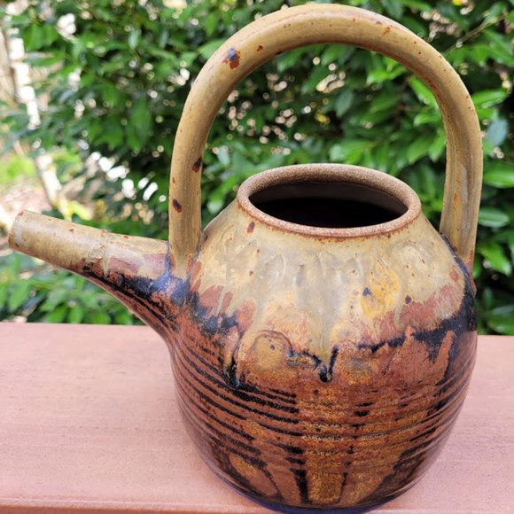 Vintage 1982 Studio Signed Art Pottery Tea Pot - Picture 5 of 13